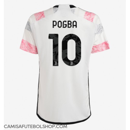 Camisa de time de futebol Juventus Paul Pogba #10 Replicas 2º Equipamento 2023-24 Manga Curta